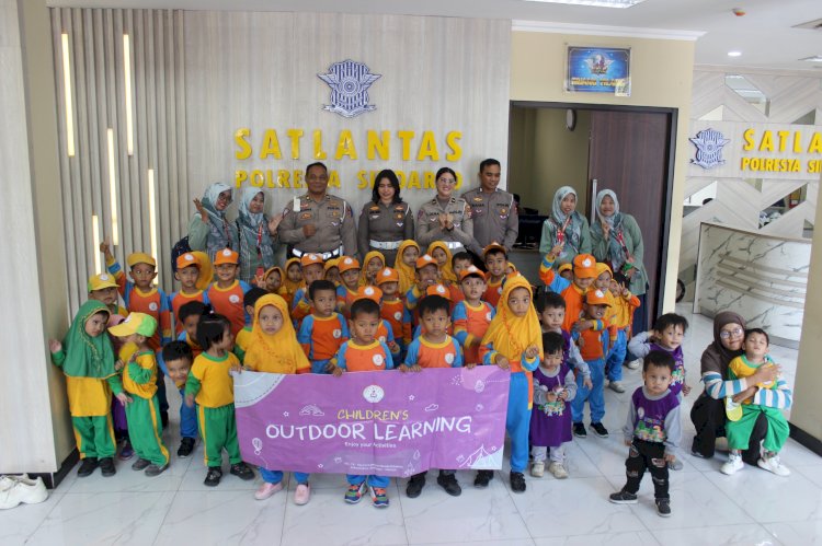 Operasi Zebra Semeru 2024, Satlantas Polresta Sidoarjo Edukasi Tertib Lalu Lintas Sejak Dini